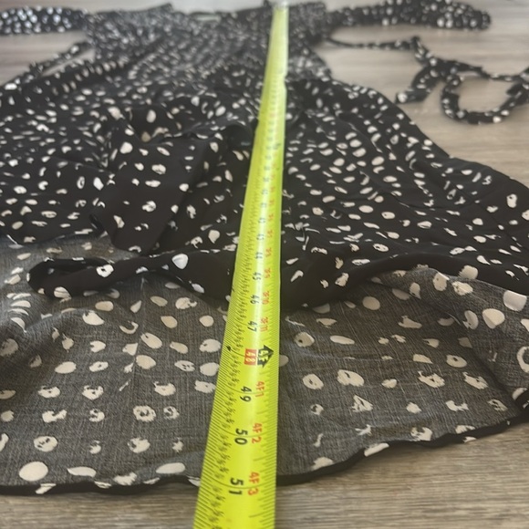 Beautiful Sam Edelman Black white Polka Dot Wrap Dress Size 6 NWT - Picture 7 of 8